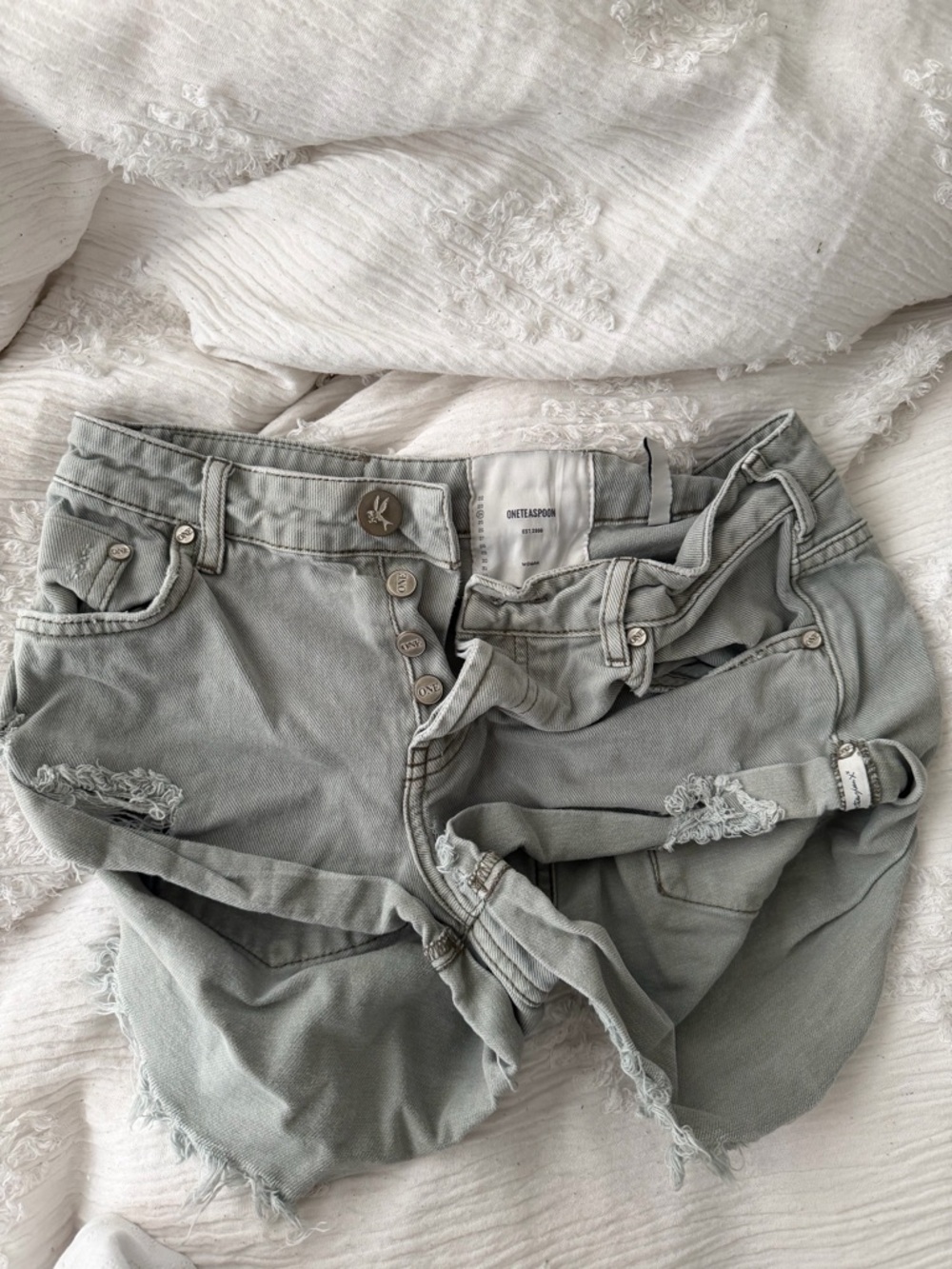 One Teaspoon green shorts